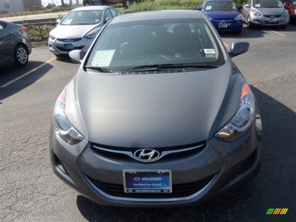 2012 Elantra GLS - Harbor Gray Metallic / Gray photo #1