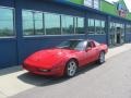 1991 Bright Red Chevrolet Corvette Coupe  photo #1