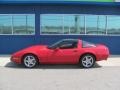 1991 Bright Red Chevrolet Corvette Coupe  photo #3