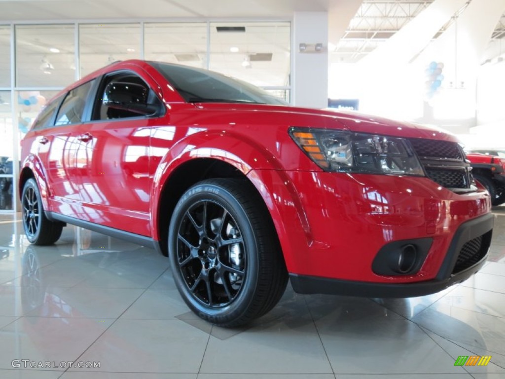 Bright Red 2013 Dodge Journey SXT Blacktop Exterior Photo #79577194