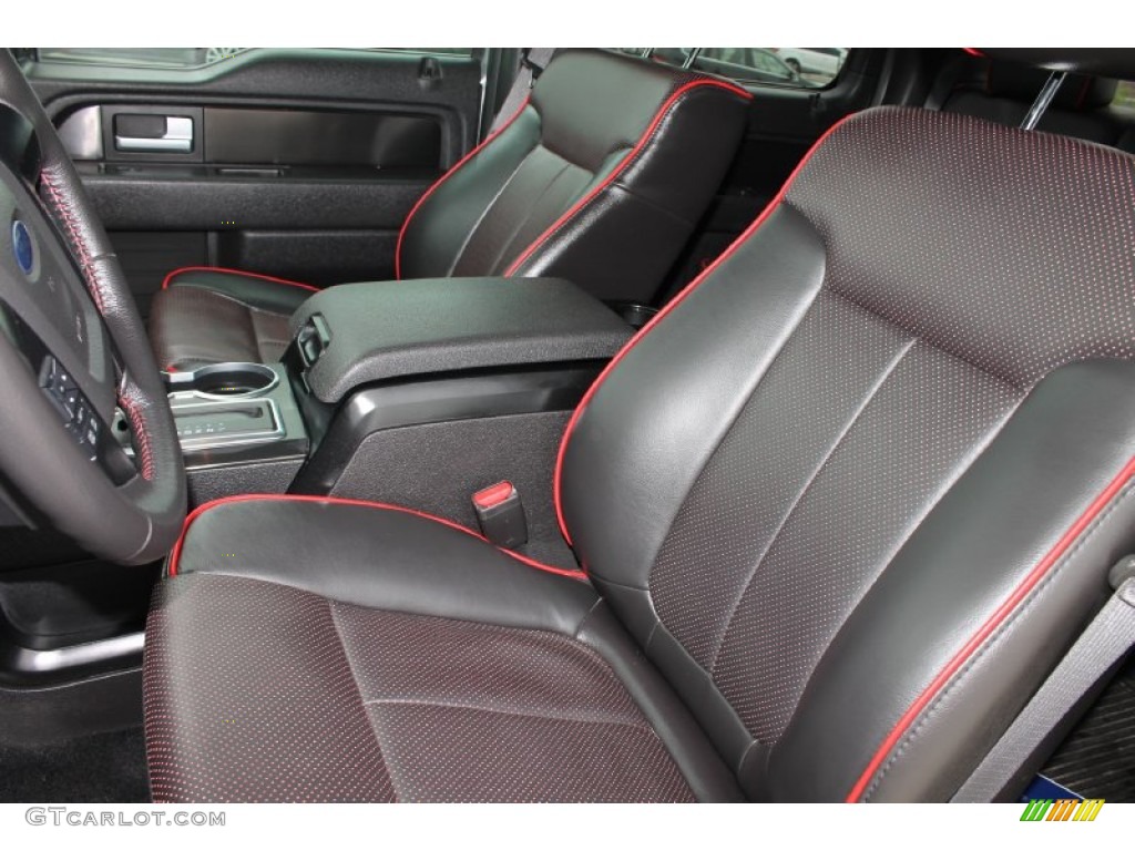 FX Sport Appearance Black/Red Interior 2012 Ford F150 FX4 SuperCrew 4x4 Photo #79577529