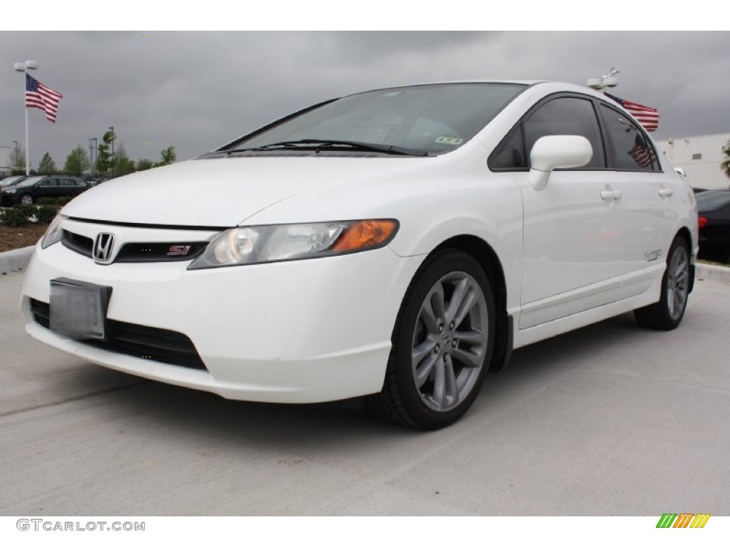 Taffeta White 2008 Honda Civic Si Sedan Exterior Photo #79578194