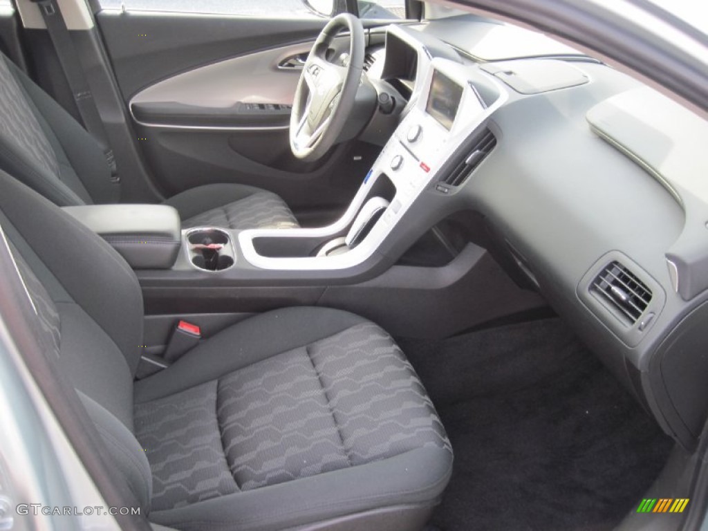 Jet Black/Ceramic White Accents Interior 2012 Chevrolet Volt Hatchback Photo #79578202
