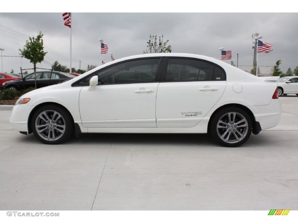 Taffeta White 2008 Honda Civic Si Sedan Exterior Photo #79578232
