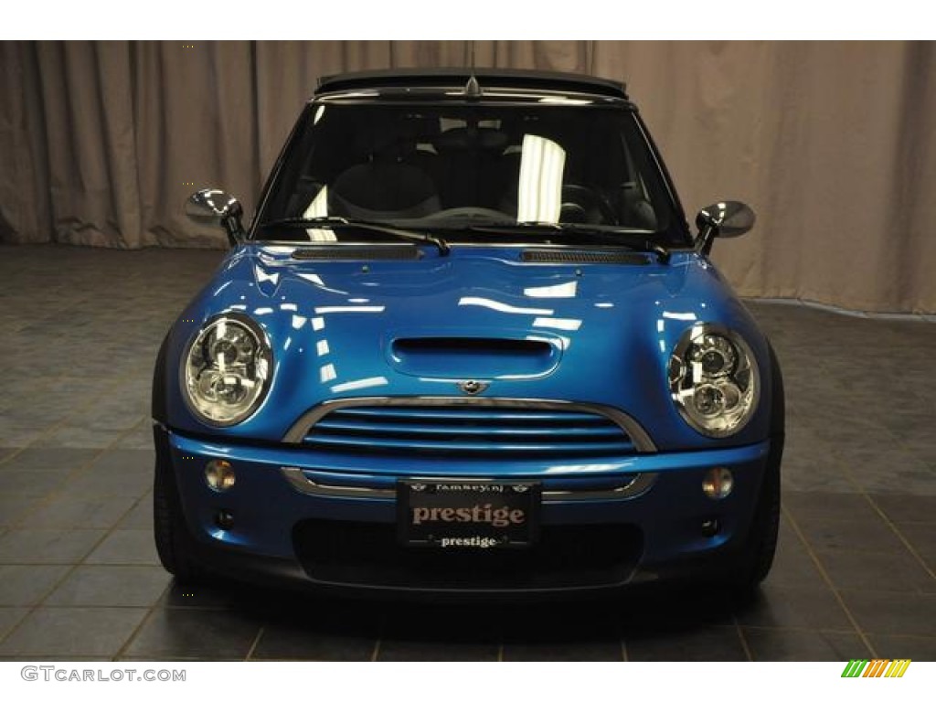 2007 Cooper S Convertible - Laser Blue Metallic / Carbon Black/Black photo #3