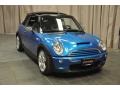 2007 Laser Blue Metallic Mini Cooper S Convertible  photo #4