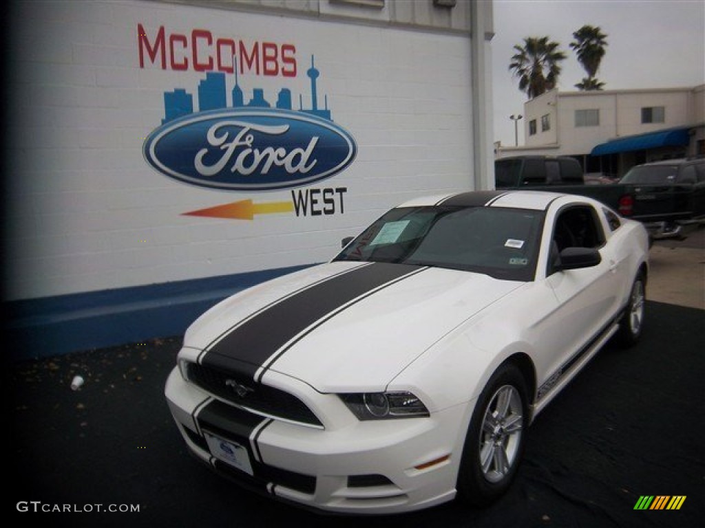 2013 Mustang V6 Coupe - Performance White / Charcoal Black/Recaro Sport Seats photo #1