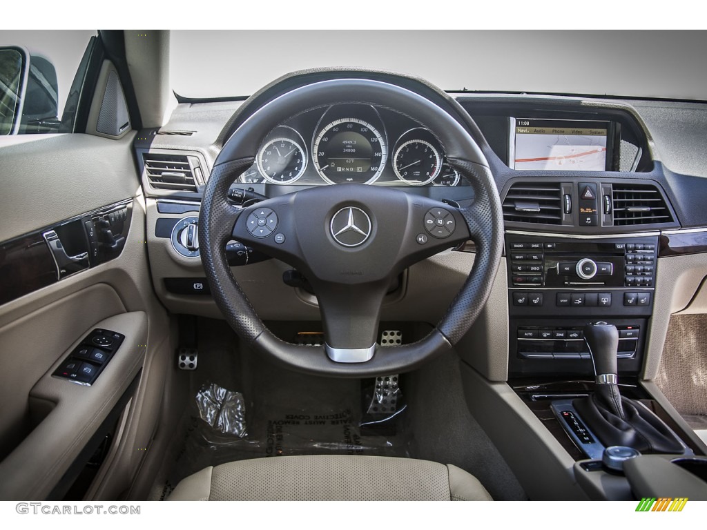 2010 Mercedes-Benz E 550 Coupe Almond Beige Dashboard Photo #79578977