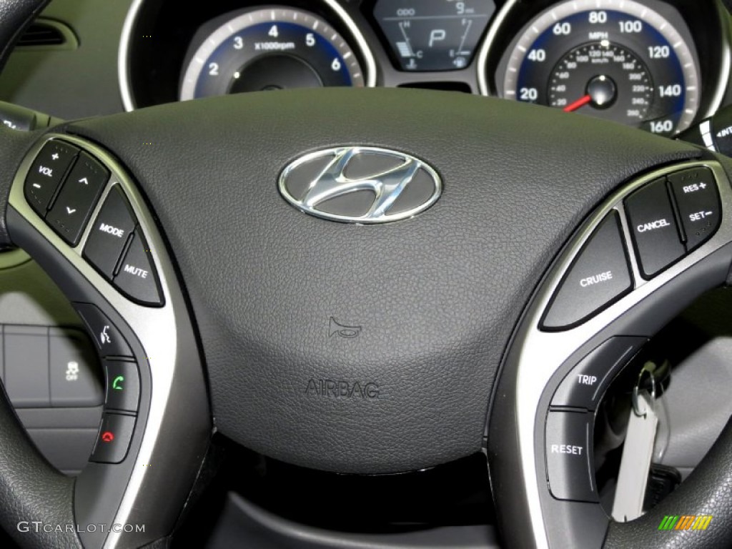 2013 Elantra GLS - Titanium Gray Metallic / Gray photo #4