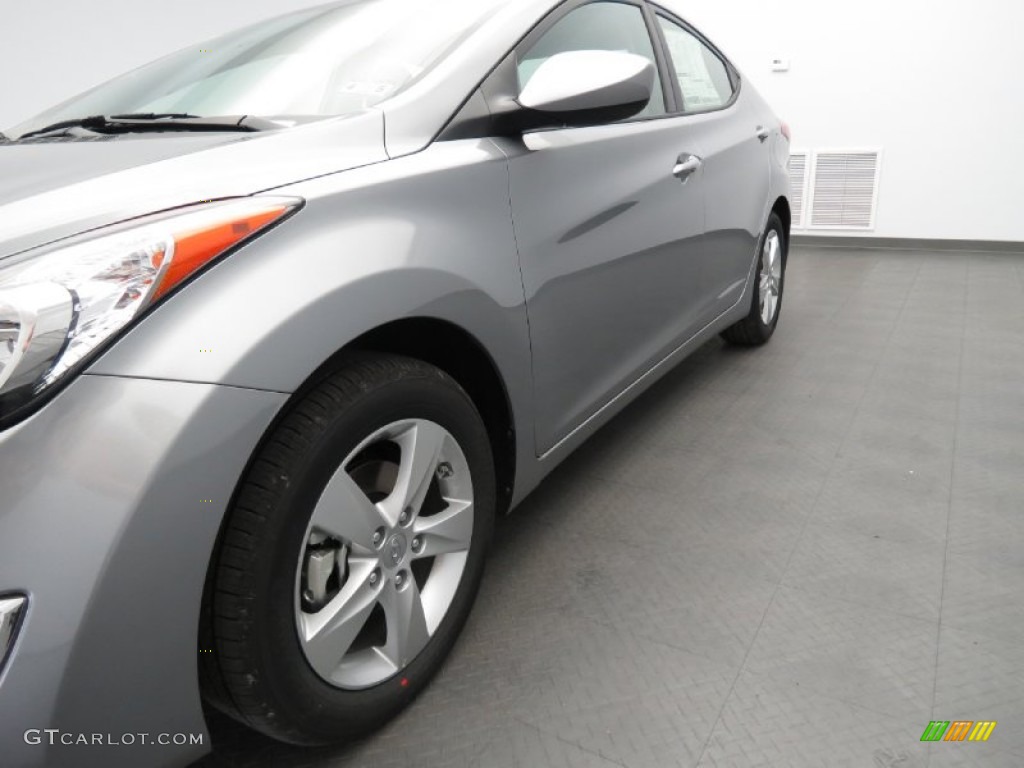 2013 Elantra GLS - Titanium Gray Metallic / Gray photo #5
