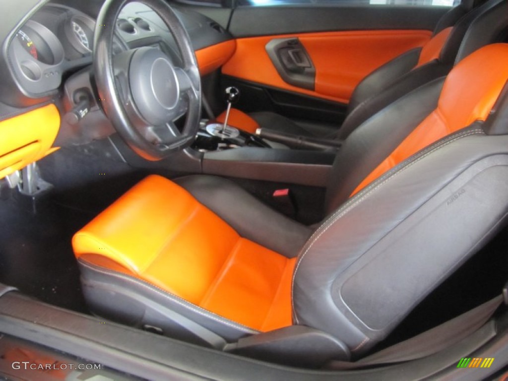 Orange/Black Interior 2004 Lamborghini Gallardo Coupe Photo #79582089