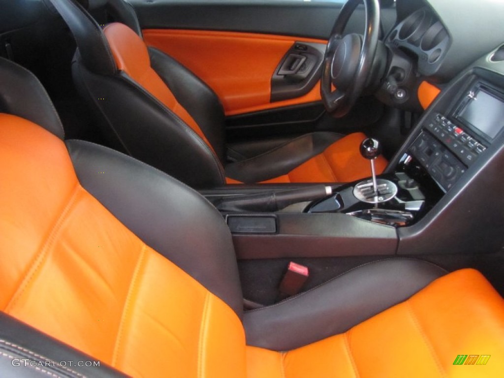 2004 Gallardo Coupe - Nero Noctis (Black) / Orange/Black photo #9