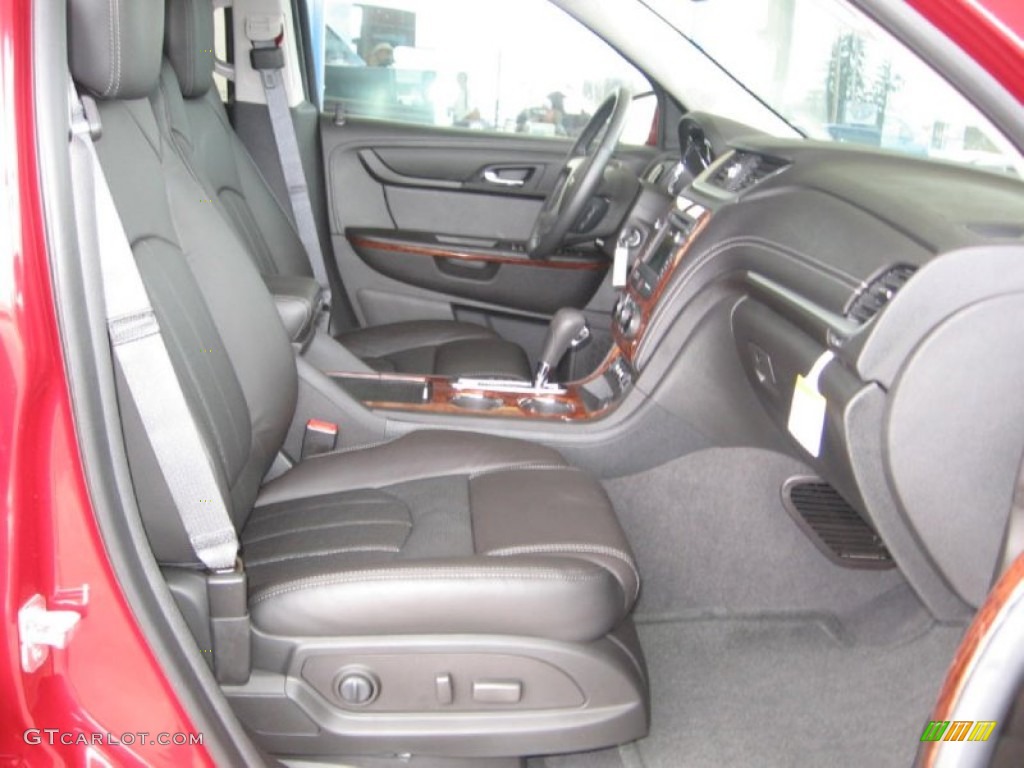 Ebony Interior 2013 Chevrolet Traverse LTZ Photo #79582544
