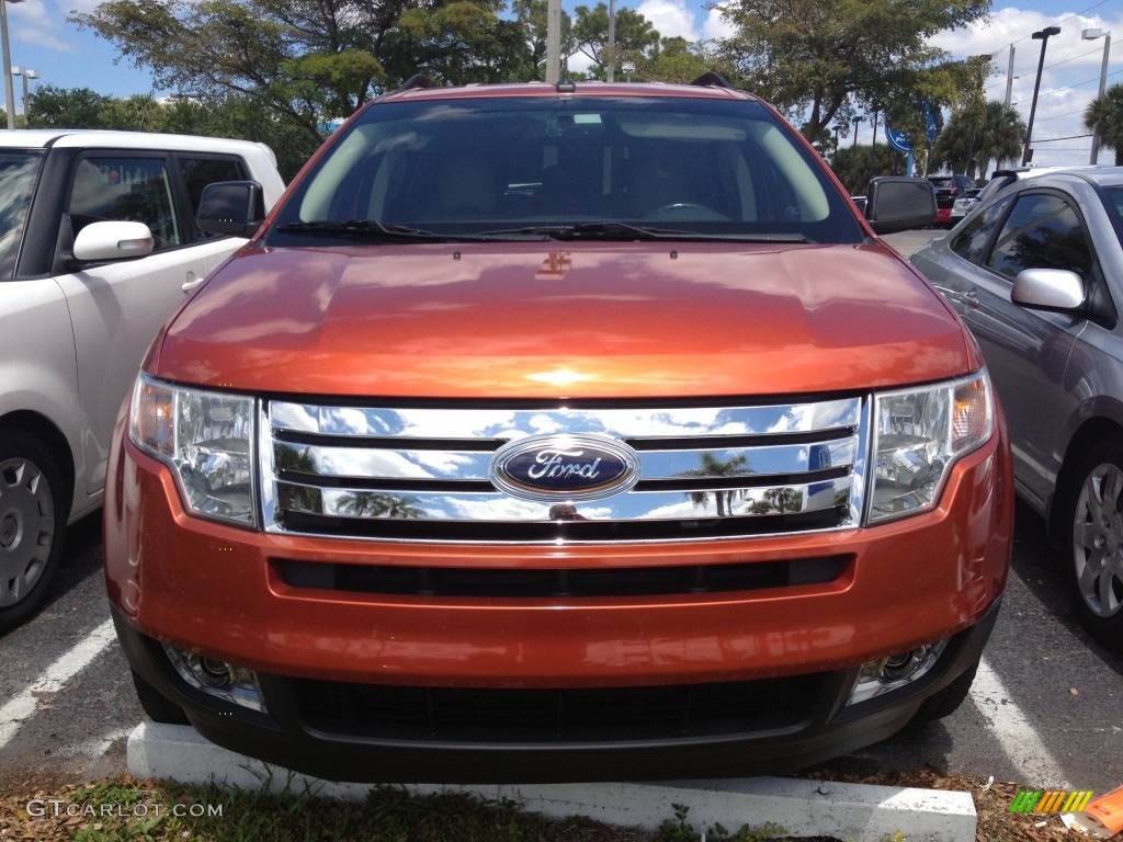 Blazing Copper Metallic Ford Edge