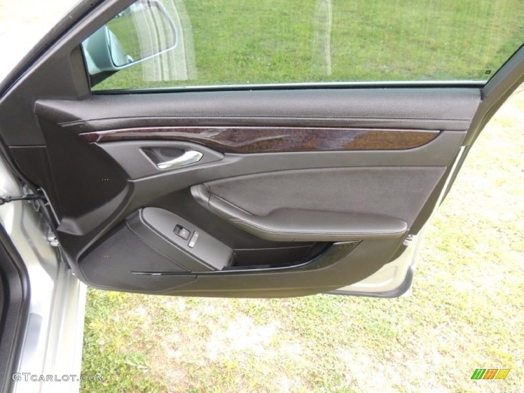 2013 Cadillac CTS -V Sedan Ebony Door Panel Photo #79583909