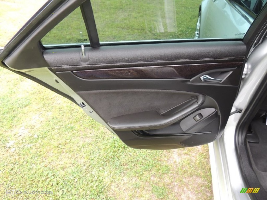 2013 Cadillac CTS -V Sedan Ebony Door Panel Photo #79584005