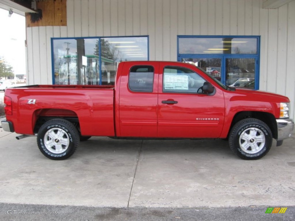 2013 Silverado 1500 LT Extended Cab 4x4 - Victory Red / Ebony photo #2