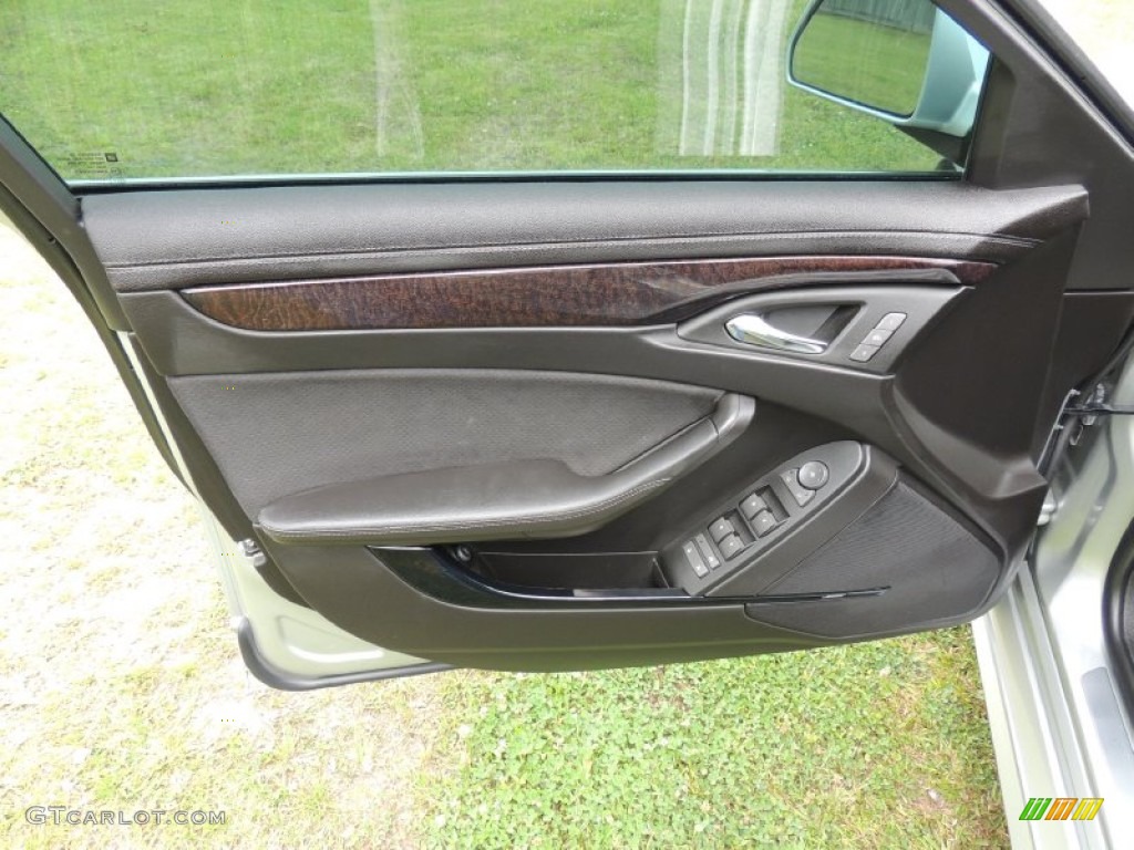 2013 Cadillac CTS -V Sedan Ebony Door Panel Photo #79584043
