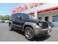 Brilliant Black Crystal Pearl 2011 Jeep Liberty Renegade 4x4