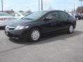 2009 Crystal Black Pearl Honda Civic Hybrid Sedan  photo #2