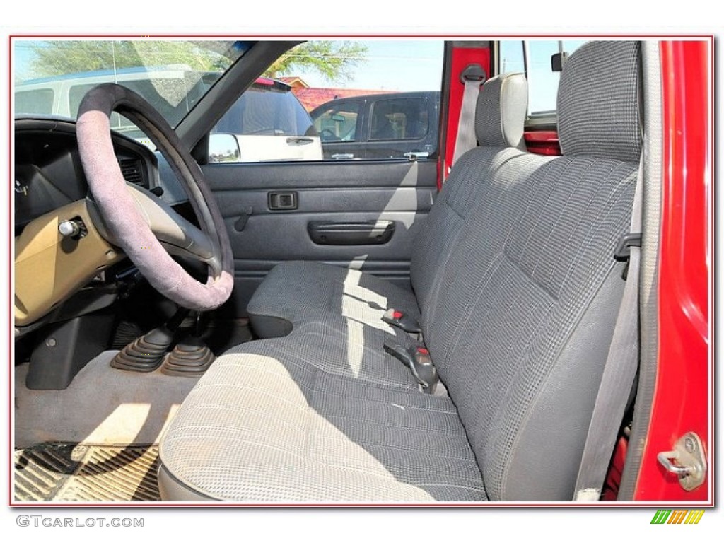 Gray Interior 1991 Toyota Pickup Regular Cab 4x4 Photo #79584804