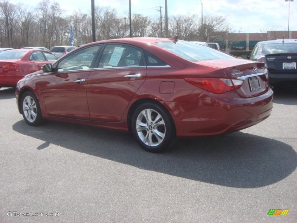 2011 Sonata Limited - Venetian Red / Camel photo #4