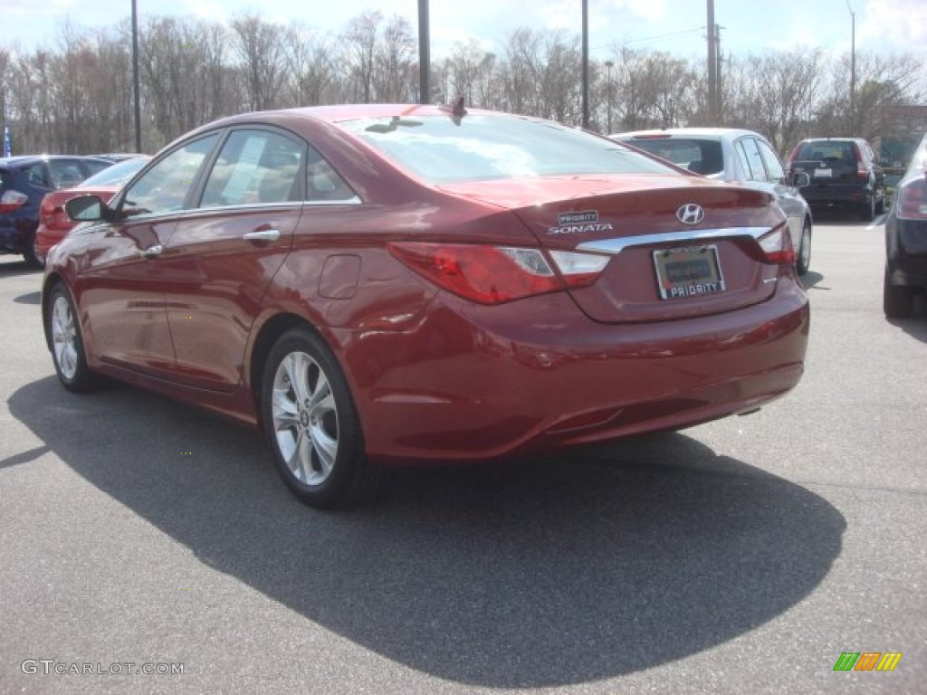 2011 Sonata Limited - Venetian Red / Camel photo #5