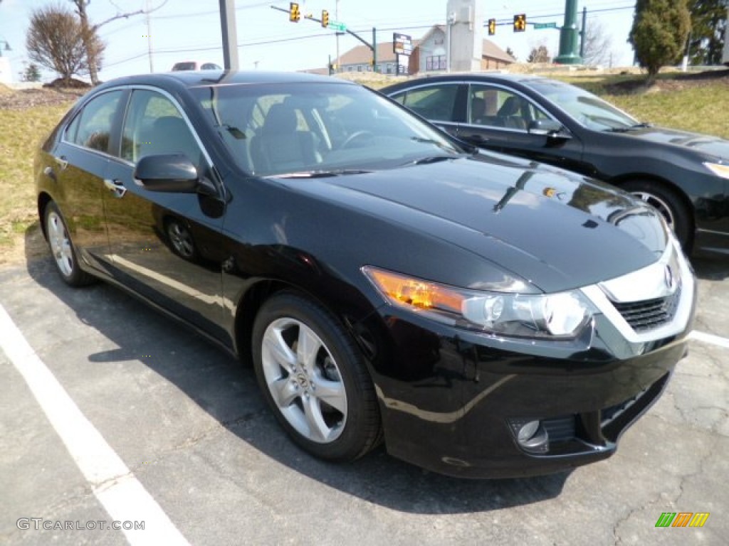 2010 TSX Sedan - Crystal Black Pearl / Ebony photo #1