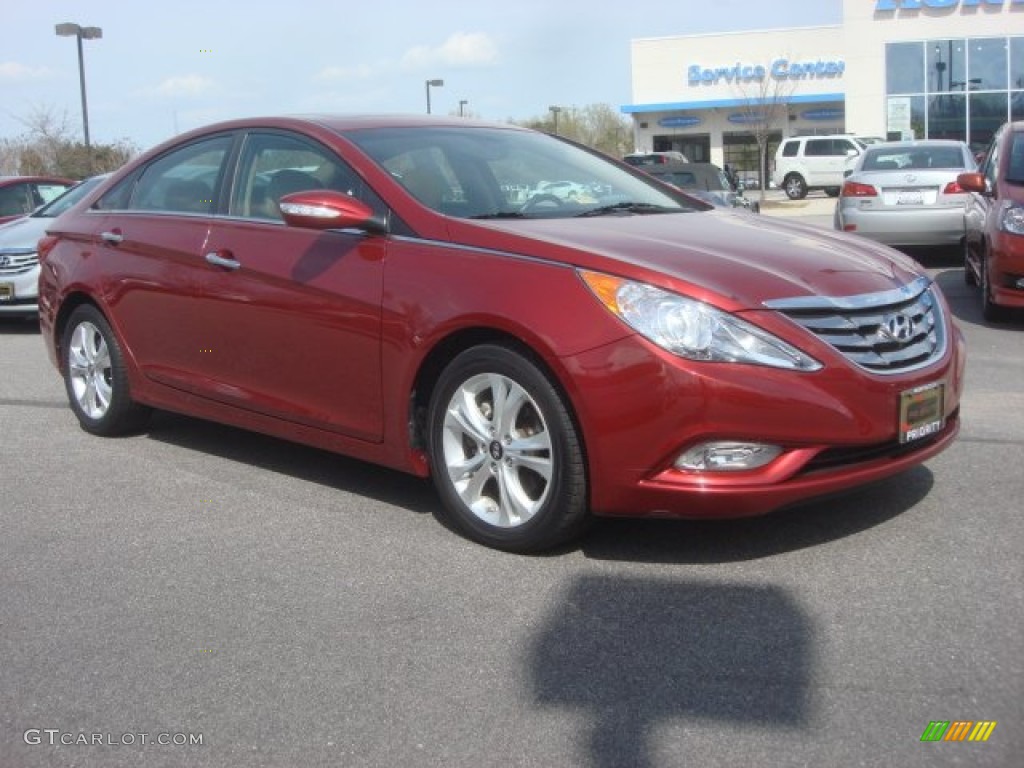 2011 Sonata Limited - Venetian Red / Camel photo #7
