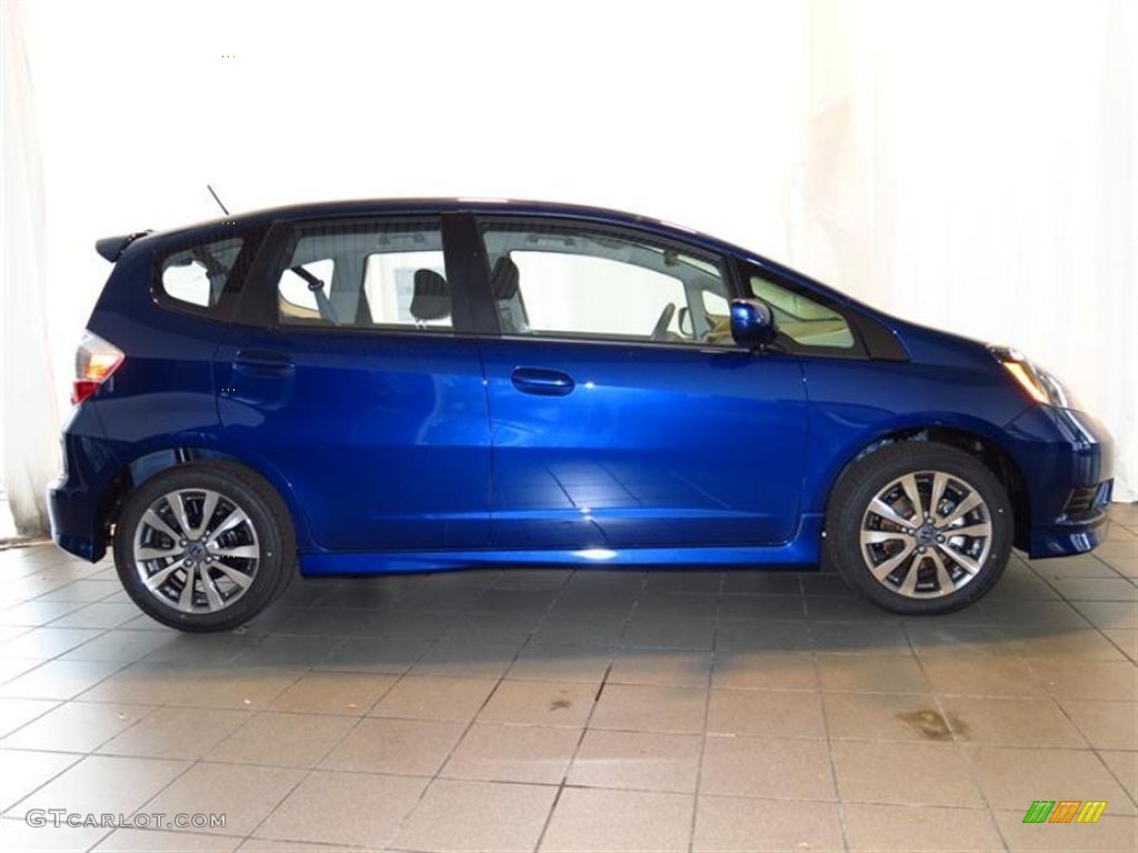 Vortex Blue Pearl 2013 Honda Fit Sport Exterior Photo #79586261