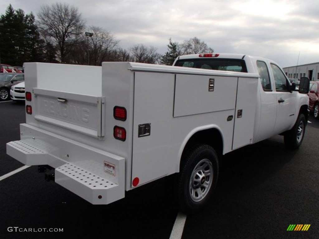 Summit White 2013 Chevrolet Silverado 3500HD WT Extended Cab 4x4 Utility Exterior Photo #79586392