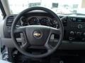 Dark Titanium 2013 Chevrolet Silverado 3500HD WT Extended Cab 4x4 Utility Steering Wheel