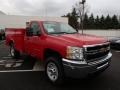 Victory Red - Silverado 3500HD WT Regular Cab 4x4 Utility Truck Photo No. 4