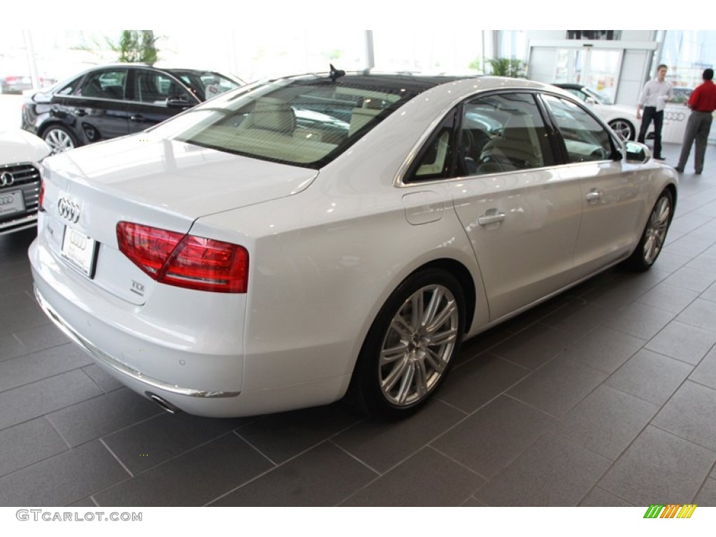 Glacier White Metallic 2014 Audi A8 L TDI quattro Exterior Photo #79589854