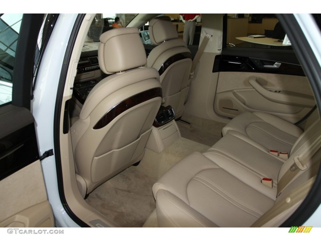 Velvet Beige Interior 2014 Audi A8 L TDI quattro Photo #79589932