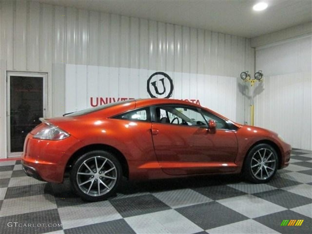 2012 Eclipse GS Coupe - Sunset Pearlescent / Dark Charcoal photo #7