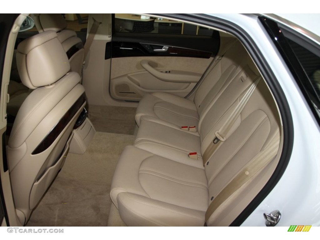 Velvet Beige Interior 2014 Audi A8 L TDI quattro Photo #79589949