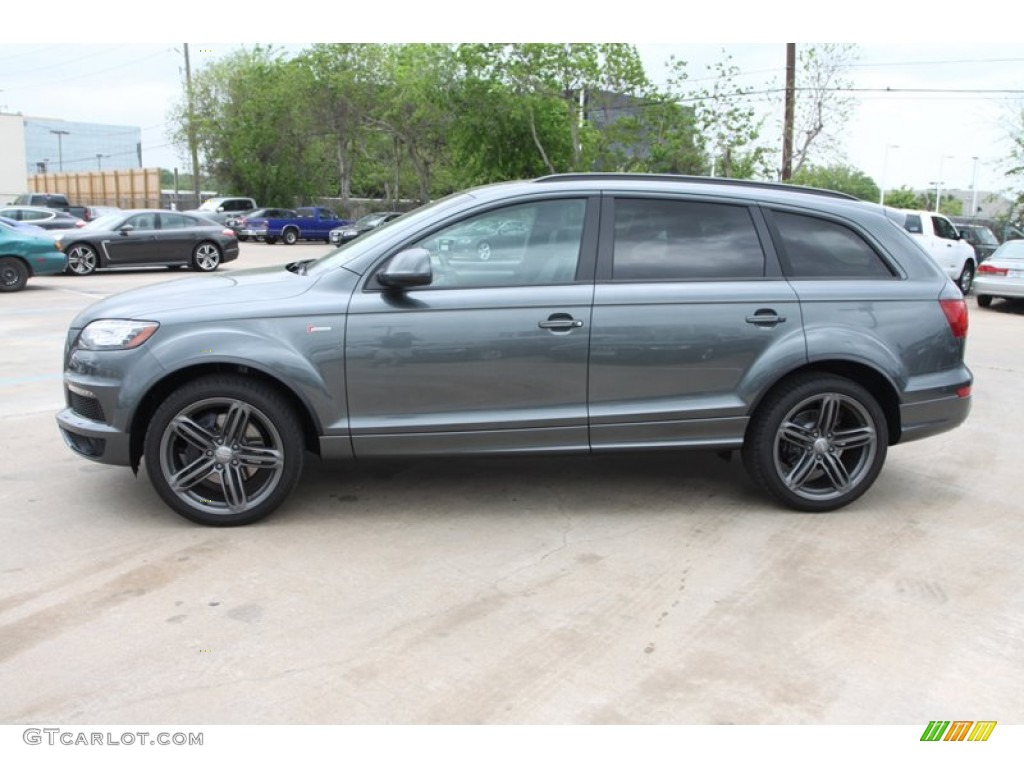 Daytona Grey Pearl Effect 2013 Audi Q7 3.0 S Line quattro Exterior Photo #79591931