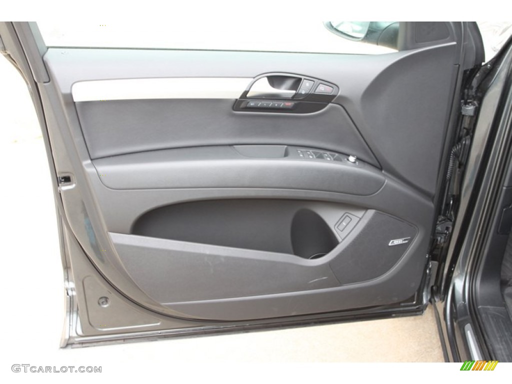 2013 Audi Q7 3.0 S Line quattro Black Door Panel Photo #79592104