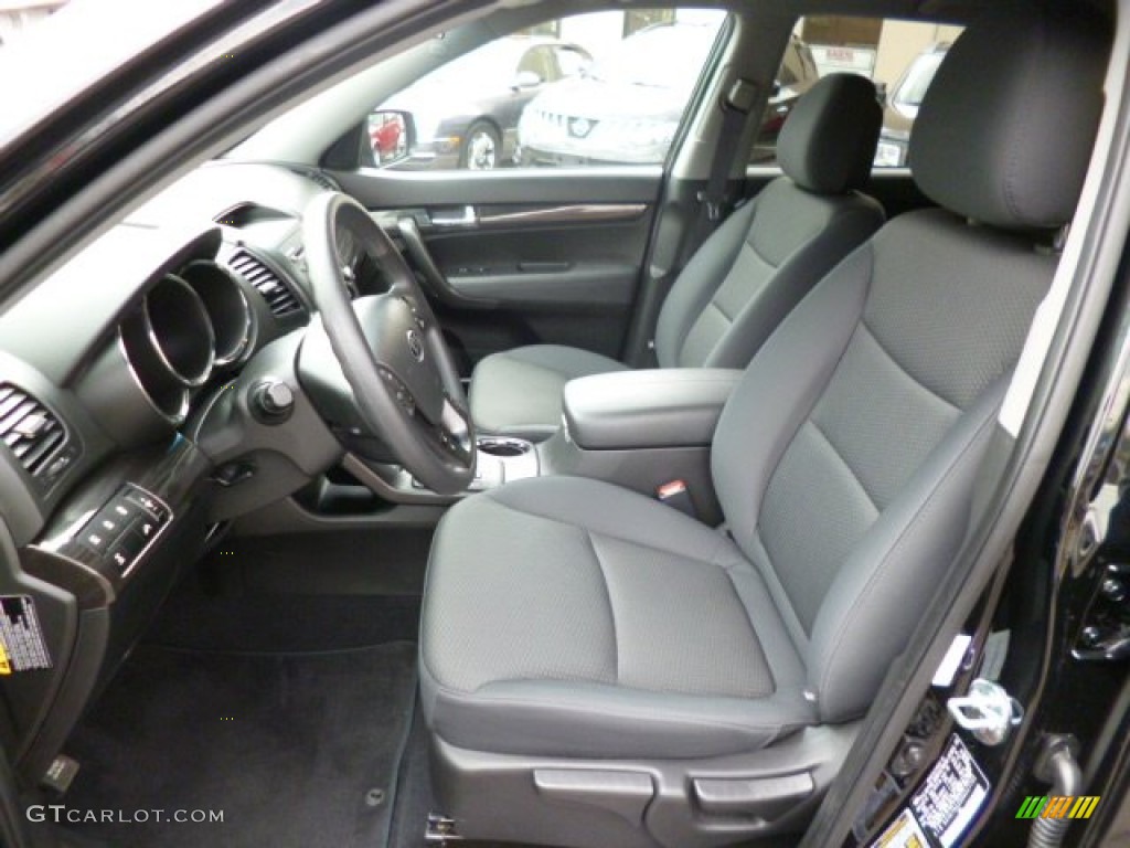 Black Interior 2013 Kia Sorento LX V6 AWD Photo #79592875