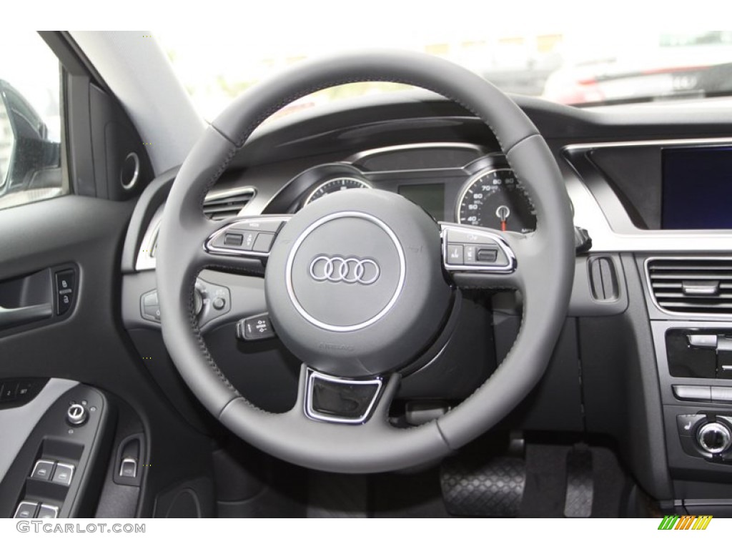 2013 Audi Allroad 2.0T quattro Avant Titanium Gray Steering Wheel Photo #79592885