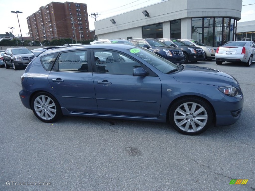 2007 MAZDA3 MAZDASPEED3 Grand Touring - Cosmic Blue Mica / Gray/Black photo #5