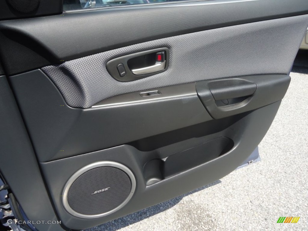 2007 Mazda MAZDA3 MAZDASPEED3 Grand Touring Gray/Black Door Panel Photo #79593709