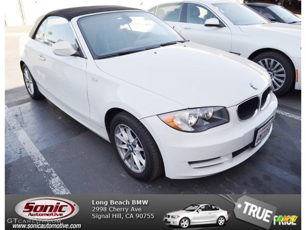 2010 1 Series 128i Convertible - Alpine White / Black photo #1
