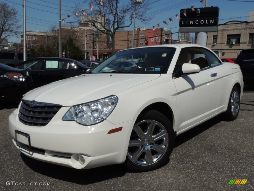 Stone White 2010 Chrysler Sebring Limited Hardtop Convertible Exterior Photo #79595089