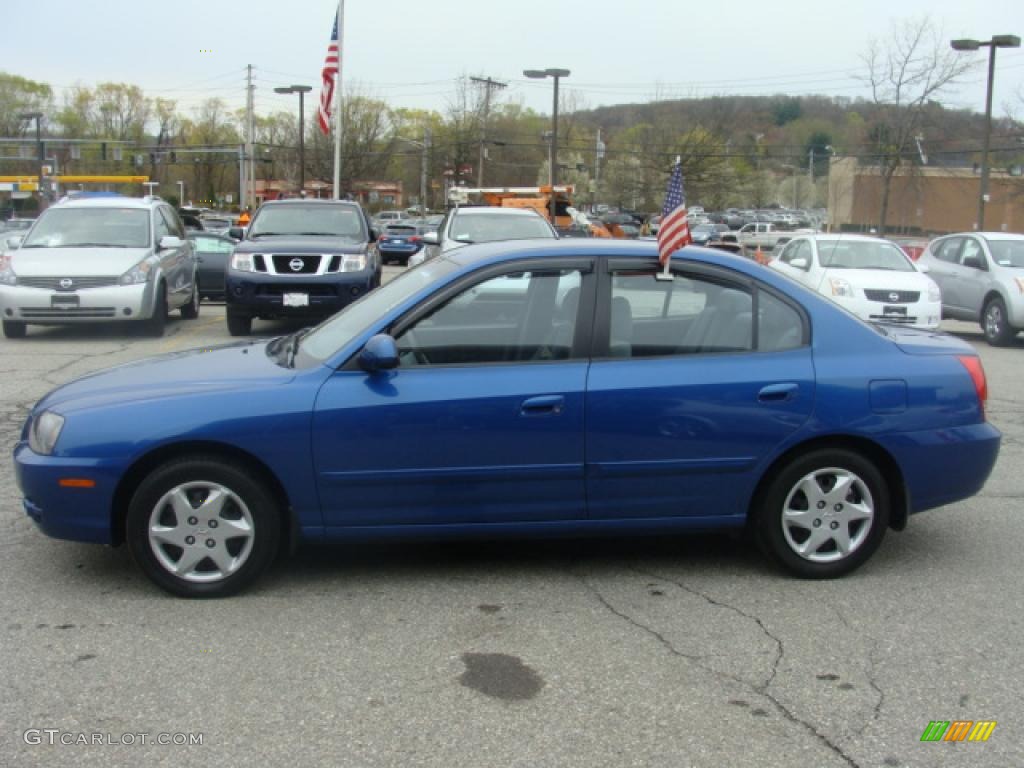 2006 Elantra GLS Sedan - Tidal Wave Blue / Gray photo #2