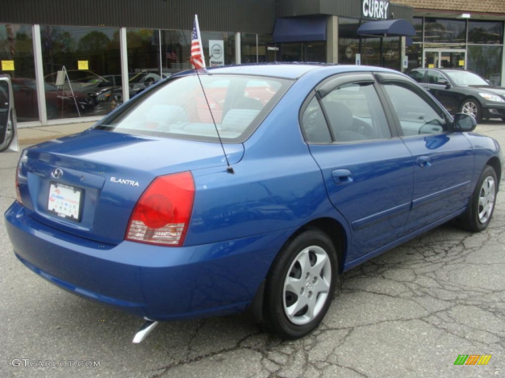 2006 Elantra GLS Sedan - Tidal Wave Blue / Gray photo #5
