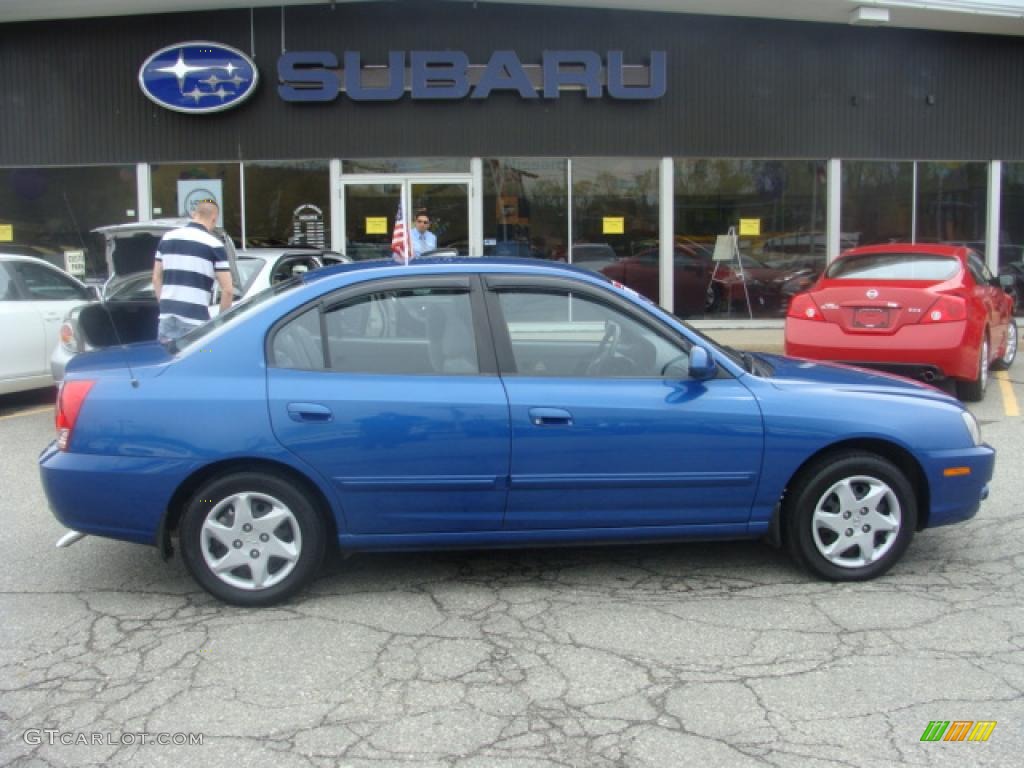 2006 Elantra GLS Sedan - Tidal Wave Blue / Gray photo #6
