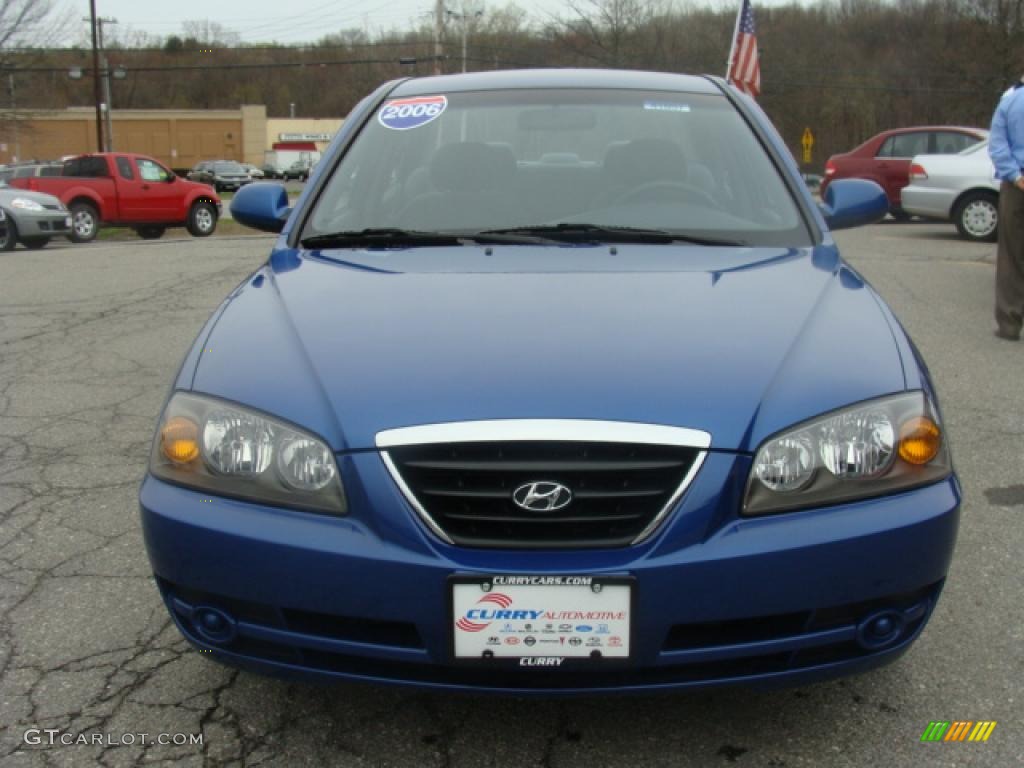 2006 Elantra GLS Sedan - Tidal Wave Blue / Gray photo #8