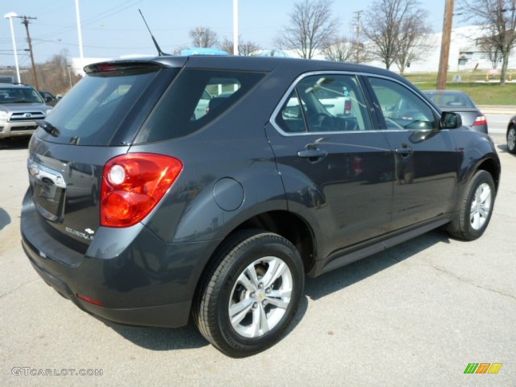 2010 Equinox LS AWD - Cyber Gray Metallic / Jet Black/Light Titanium photo #3